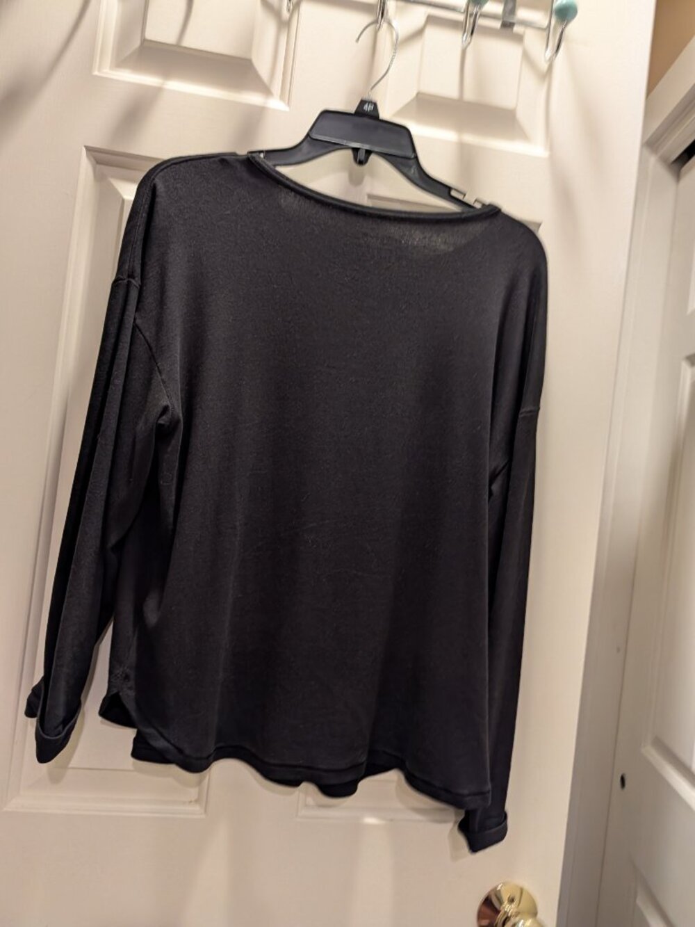 Westbound Black Long Sleeve Crew, Size PL - Picture 2 of 2